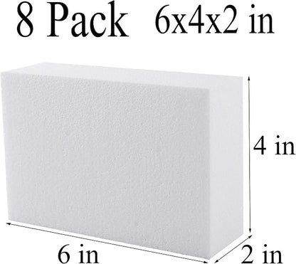 AMZQNART 8 Pack Crafts Foam Blocks, Flower Arrangements, School and Home DIY. - Image 2