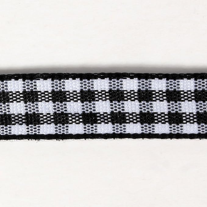 Buffalo Check Ribbon Black and White Gingham Ribbon 25 Yards - Image 9