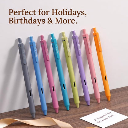 WRITECH Fine Point Gel Pens: 8ct 0.5mm Multi Colored Ink Colors Retractable Pen - Image 7