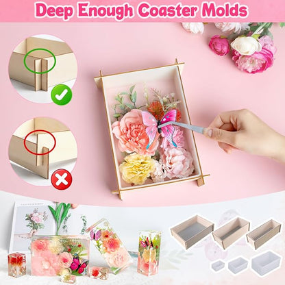 Large Resin Molds Silicone 6PCS Rectangular Cube Silicone Molds - Image 5