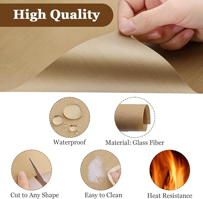 Selizo 20 Pack Teflon Sheet for Heat Press, Heat Transfer Press Cover Paper - Image 3