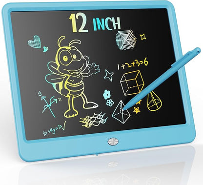 KOKODI LCD Writing Tablet, 12 Inch Colorful Toddler Doodle Board Drawing Tablet by WhereKidsLearnThroughPlay