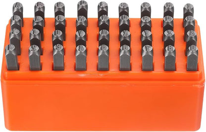 HARFINGTON 36pcs Metal Stamping Kit 5/32" Steel Uppercase Letter and Number by HARFINGTON