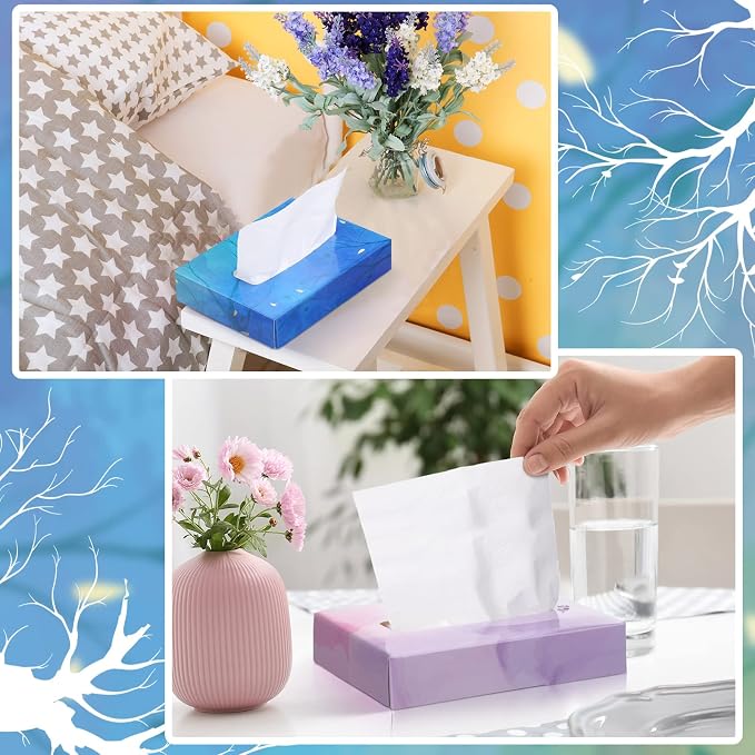 Yinder 24 Packs 960 Sheets Tissue Cube Car Facial Boxes Disposable Facial - Image 5
