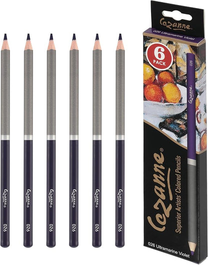 Creative Mark Cezanne Premium Colored Pencils Ultramarine Violet 6 Pack by Cezanne