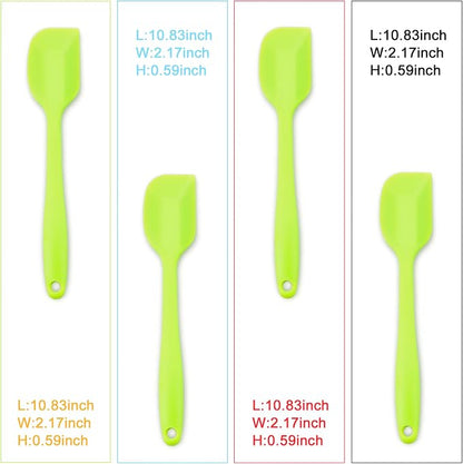 Silicone Spatula 4-piece Set, Heat-Resistant Non-stick Rubber Spatulas - Image 6