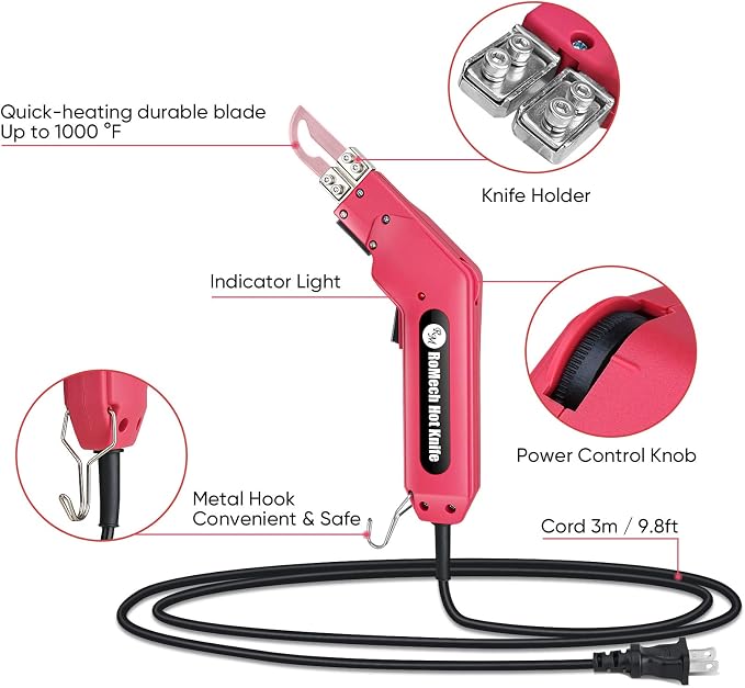 ROMECH Foam Cutter Pro Electric Hot Knife, 100W Styrofoam Cutting Tool Kit- - Image 2