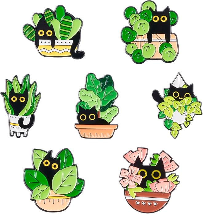Mixed Enamel Pins for Backpacks, Beadthoven Cute Enamel Brooch Pins Set by BBBeadthoven