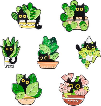 Mixed Enamel Pins for Backpacks, Beadthoven Cute Enamel Brooch Pins Set by BBBeadthoven