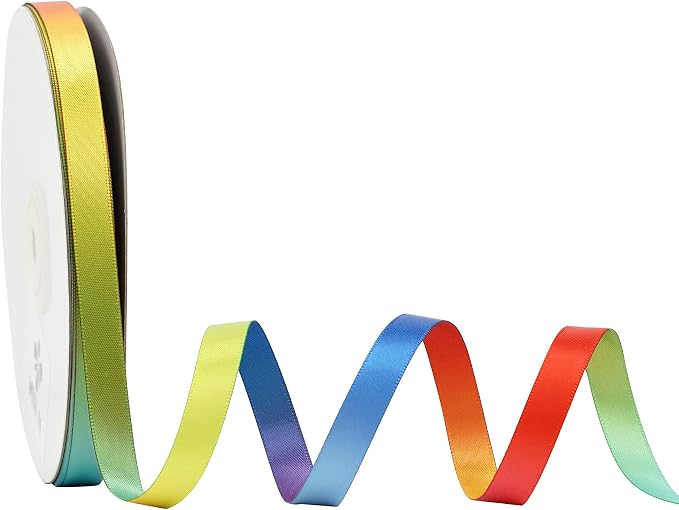 MEEDEE Rainbow Satin Ribbon - Image 2
