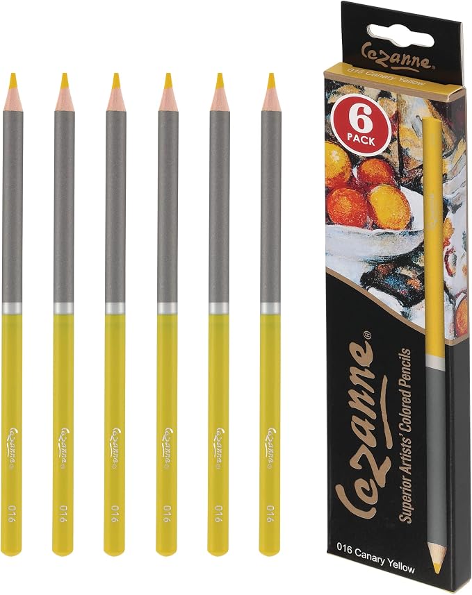Creative Mark Cezanne Premium Colored Pencils Canary Yellow 6 Pack by Cezanne