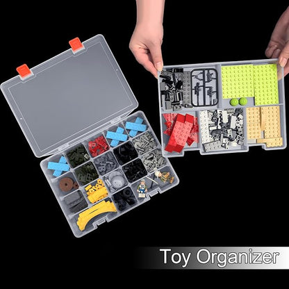 DUOFIRE Two Layers Compartment Organizer Box Plastic Organizer Box Plastic - Image 5