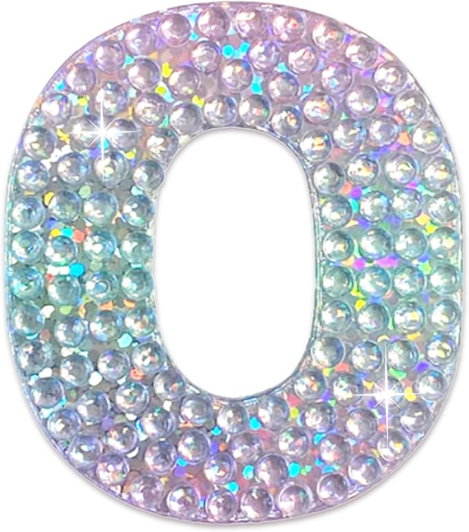 StickerBeans® Rhinestone Alphabet Letter Sticker O by StickerBeans
