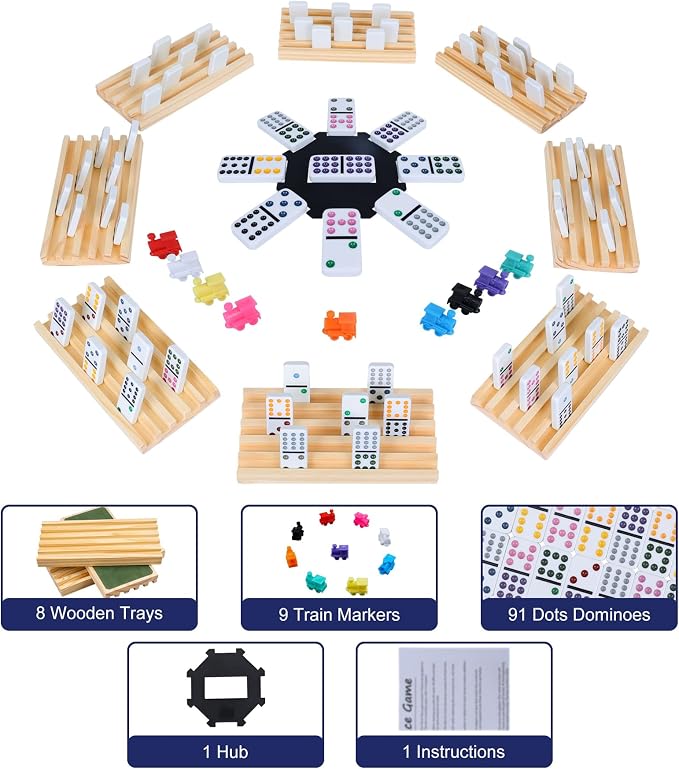 Mexican Train Dominoes Set - Image 2