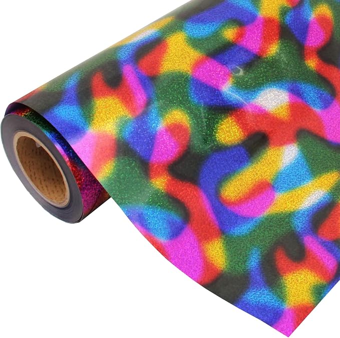 Threadart Galaxy Rainbow Heat Transfer Vinyl Film | Custom Cut Roll 20" Wide by by ThreadArt