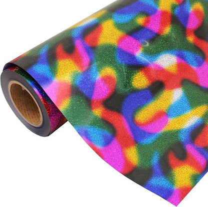 Threadart Galaxy Rainbow Heat Transfer Vinyl Film | Custom Cut Roll 20" Wide by by ThreadArt