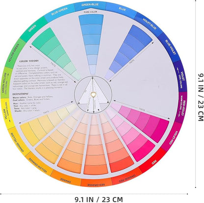 Garneck Creative Color Wheel Learning Chart Color Mixing Rotation Tool - Image 2