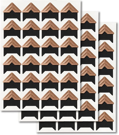 GOONAVI 15 Sheets 360 Pcs Rose-Gold Acid-Free Photo Corners Mounting Self by GOONAVI