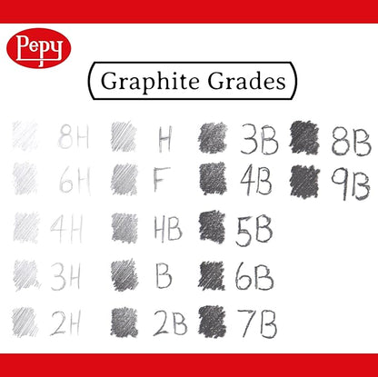 Pepy Graphite Professional Drawing Pencils - Image 4