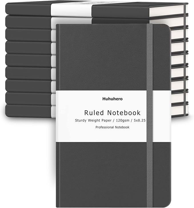 Huhuhero Notebooks Journal, College Ruled Notebook, Premium Thick Paper Lined by Huhuhero