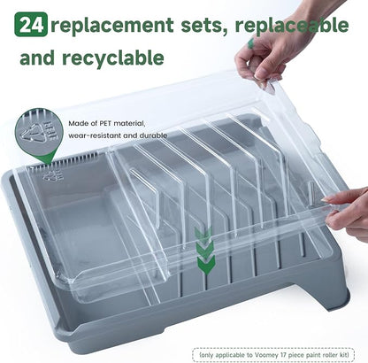 Voomey Paint Tray Liner Disposable, Paint Pan Liners, Leak-Proof & Easy Cleanup - Image 3