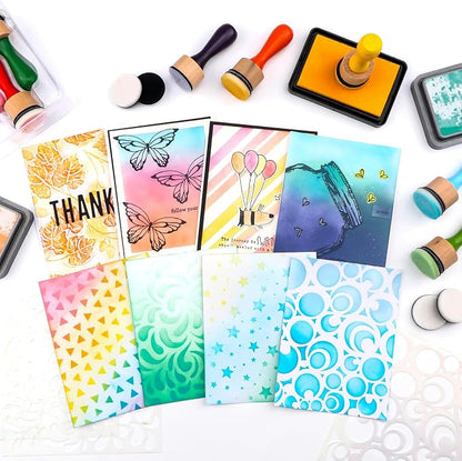 47 Packs Ink Blending Foam Pads Set, Include 8 Pcs Round Ink Mini Applicator - Image 5