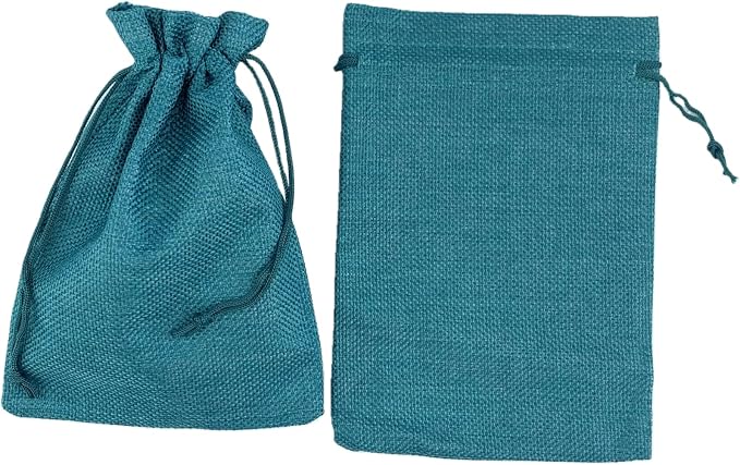 Palmhomee Pack of 25 Burlap Gift Bags - Image 2
