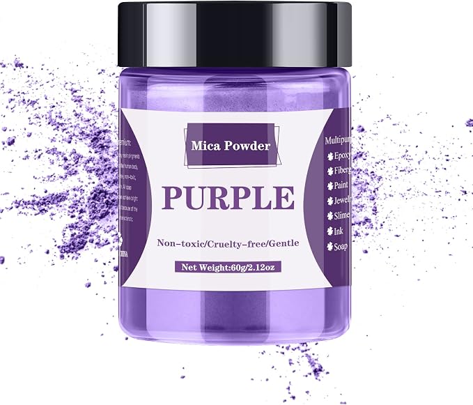 Mica Powder - 60g Mica Powder for Epoxy Resin - Pearl Pigment Powder Dye for by LightStone