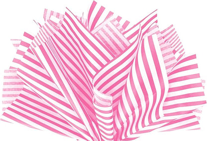Flexicore Packaging Hot Pink Pin Stripe Print Gift Wrap Tissue Paper Size: 15 by FlexicorePackaging