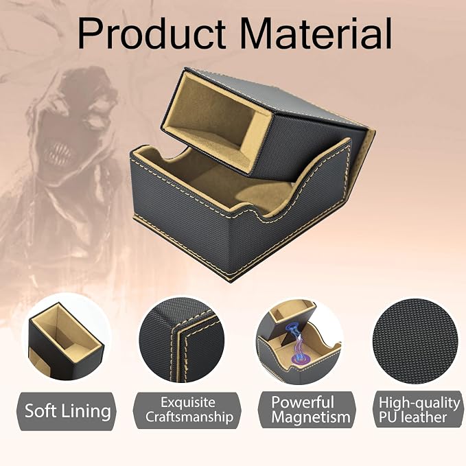 Dice Tower and Tray, Portable Commander Deck Box, Foldable Dice Storage Box - Image 4