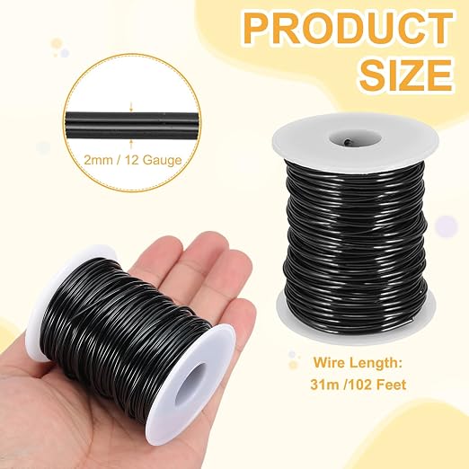 uxcell 12 Gauge / 2mm Anodized Aluminum Wire - Image 2