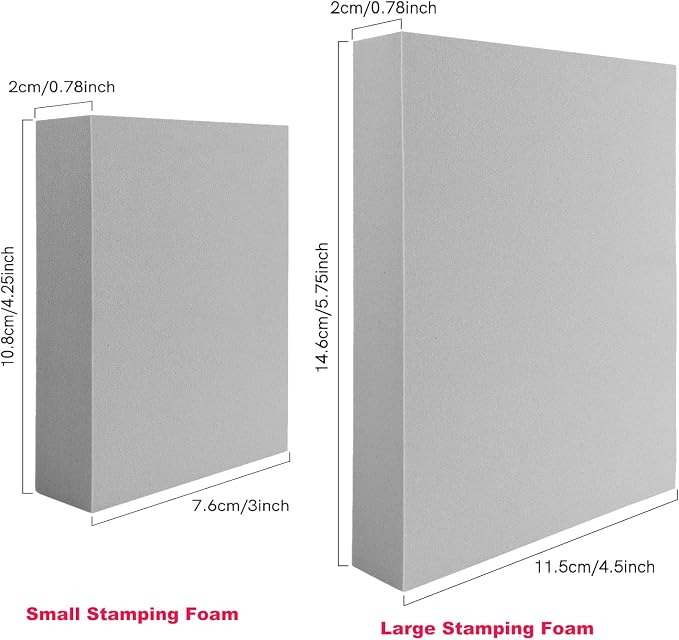 BAOFALI 8 Pcs Stamping Foam Grey Moldable Foam - Image 2