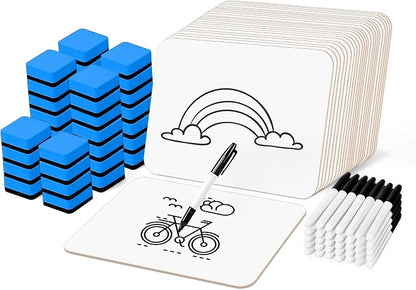 Dry Erase LapBoards, PANDRI 36 Pack Double Sided 12.5 x 9 Inch Dry Erase Boards by PANDRI