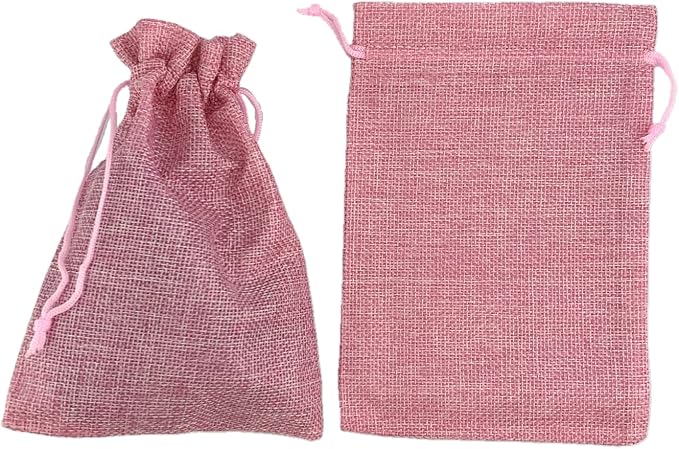 Palmhomee Pack of 25 Burlap Gift Bags - Image 2