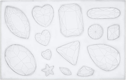 FUNSHOWCASE Assorted Gems and Cabochon Silicone Mold by FUNSHOWCASE