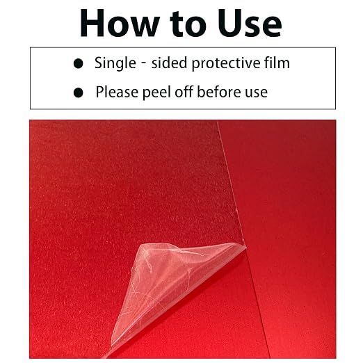 10Pcs Red Anodized Aluminum Sheet 5" x 7" x 1/32" Corrosion-Resistant Metal - Image 4