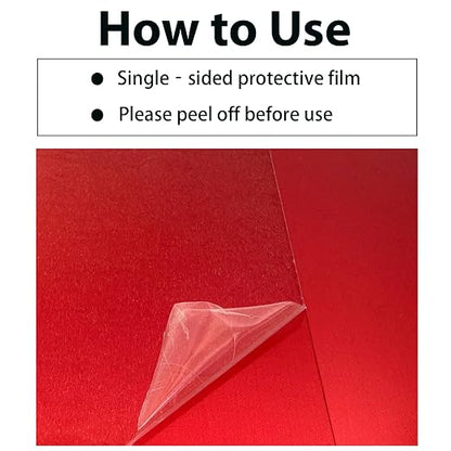 10Pcs Red Anodized Aluminum Sheet 5" x 7" x 1/32" Corrosion-Resistant Metal - Image 4