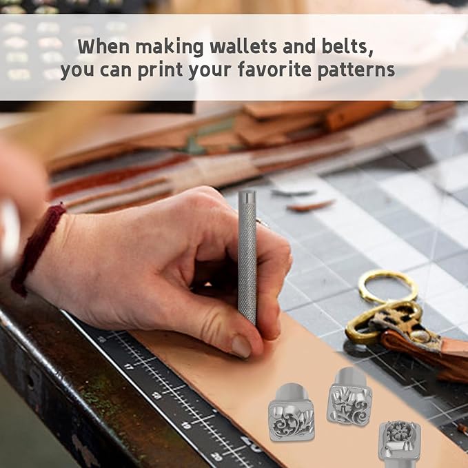 Leather Craft Stamping Tools, Leather Stamping Kit - Image 6