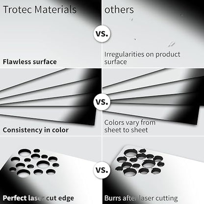 Trotec | Metallic Looking Acrylic Sheet | 12"x24"x1/16, Name Plate | USA Made - Image 4