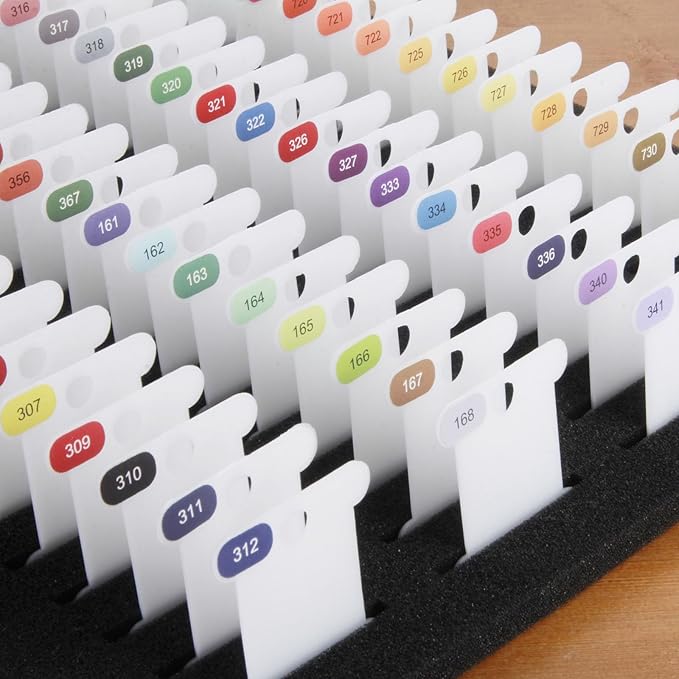 Hamtery Plastic Embroidery Floss Bobbins, Pre-Labeled Color Number Embroidery - Image 5