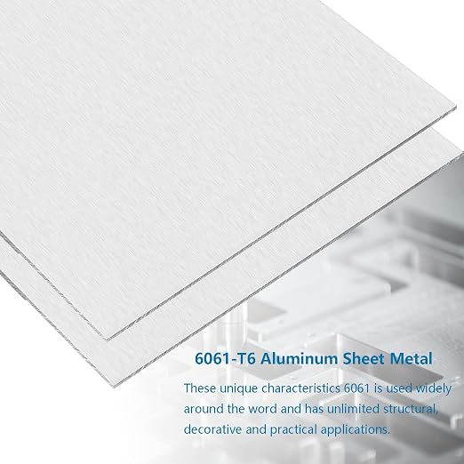 6061 Aluminum Sheet Metal 6 x 12 x 1/8 Inch, Heavy Duty Aluminum Sheets Plates - Image 3