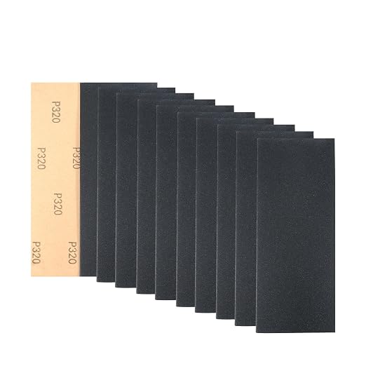 30Pcs 9 x 3.6 Inchs 320 Grit Wet and Dry Handmade Universal Sanding Sheets by BuyTueascallkproductsnow