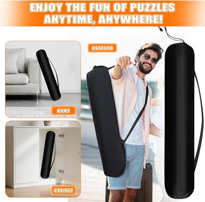 Nattork Jigsaw Puzzle Mat Roll Up，Portable Saver Pad Up to 2000 Pieces，with - Image 6