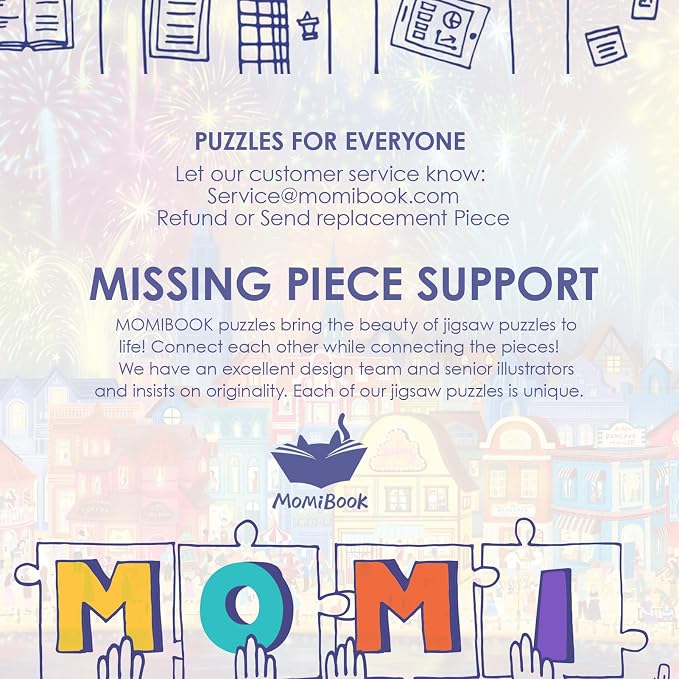 MOMIBOOK Puzzles for Adults 1000 Pieces Jigsaw Puzzles of Fireworks are Gorgeous - Image 6