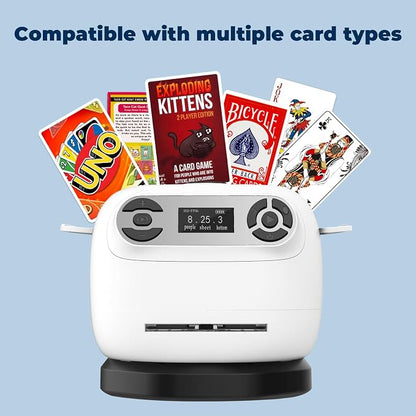 2025 Automatic Card Shuffler and Dealer Machine, 2-in-1 360°Rotating Card - Image 2