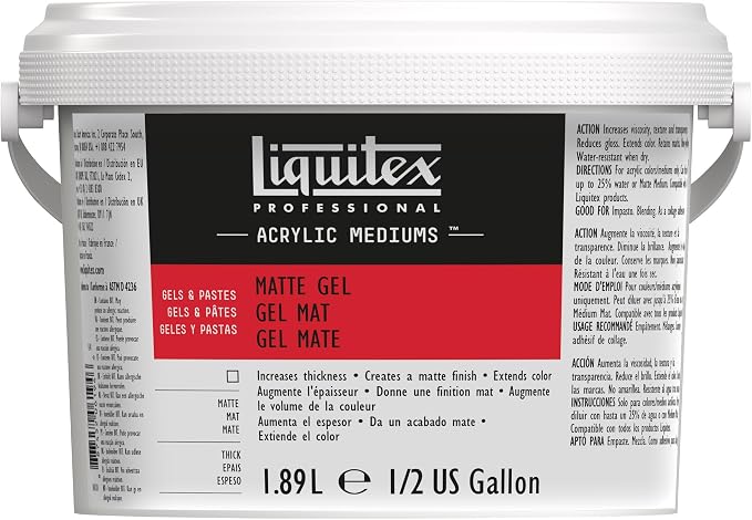 Liquitex Professional Matte Gel Medium, 1.89L Bucket by Liquitex