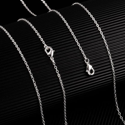 Wholesale 12 PCS Silver Plated Solid Brass Flat Cable Chains Bulk - Image 4