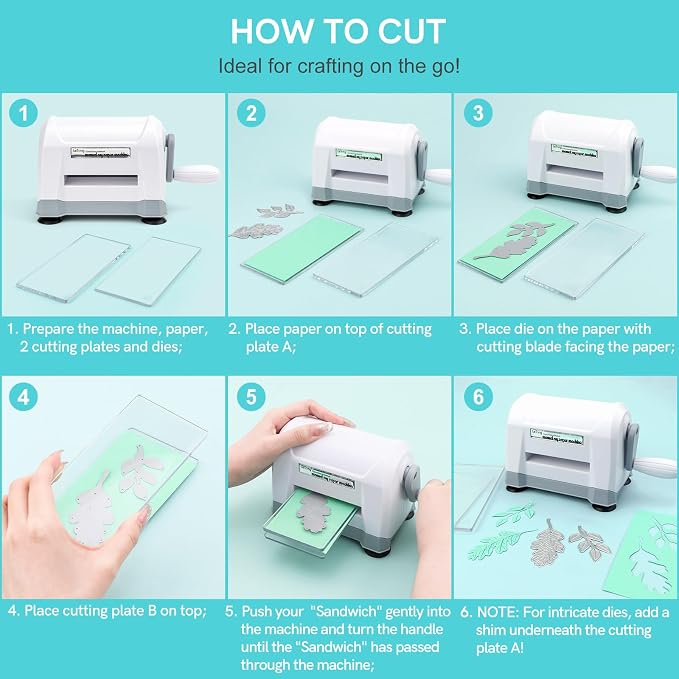 Mini Manual Die Cutting Machine, Portable Die Cut and Embossing Machine - Image 2