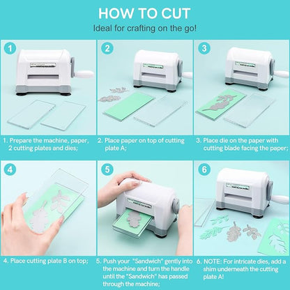 Mini Manual Die Cutting Machine, Portable Die Cut and Embossing Machine - Image 2