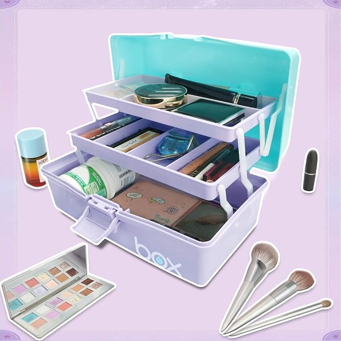 12in Three-Layer Multipurpose Storage Box Organizer Folding Tool Box/Art & - Image 6